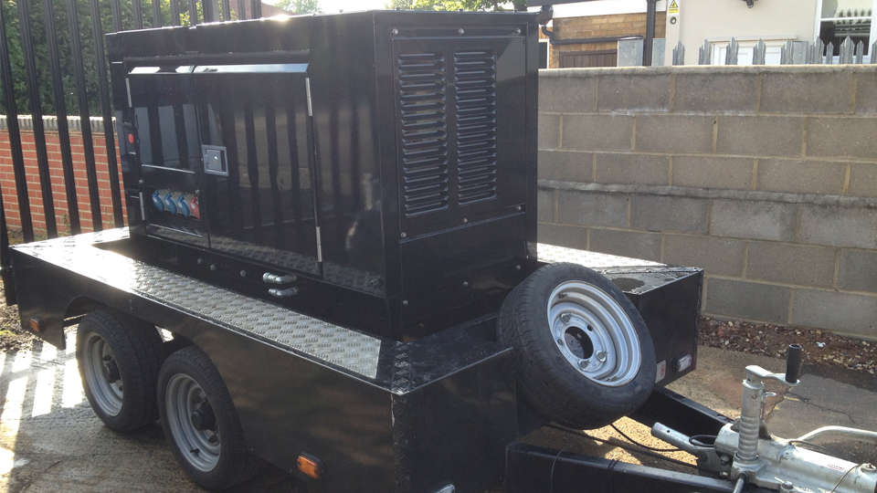 Warwickshire Stage Hire 20KVA Ultra Silent Road Towable Diesel Generator