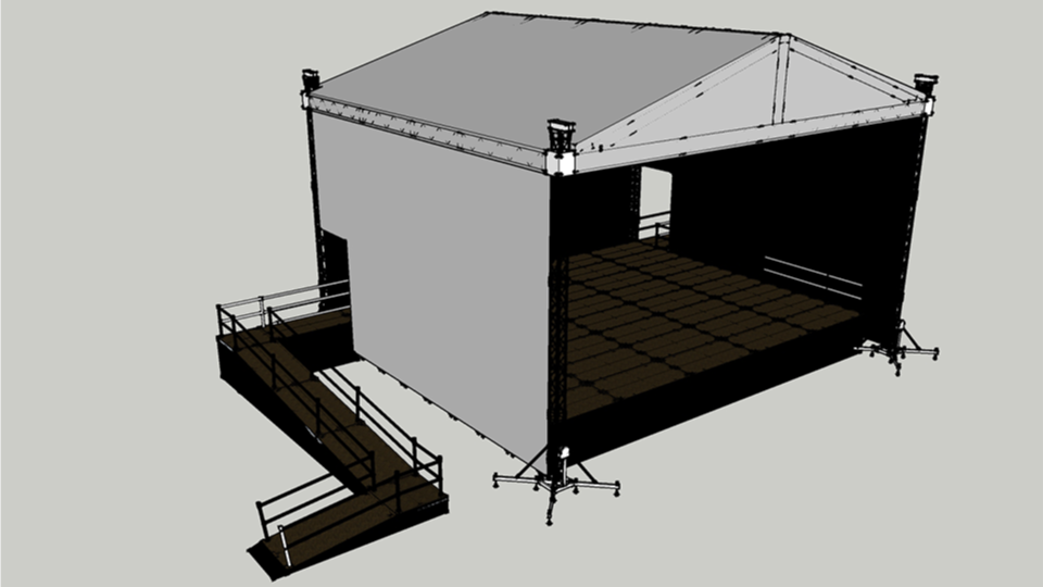 Stage Hire 5 with accessibility ramp